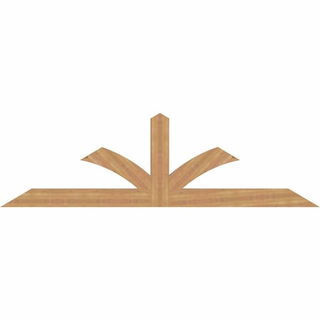 Ekena Millwork Richland Smooth Timber Gable Bracket, Western Red Cedar, 96"W x 28"H x 3 1/2"D x 5 1/2"F, 7/12 Pitch GBW096X28X0406RIC00SWR